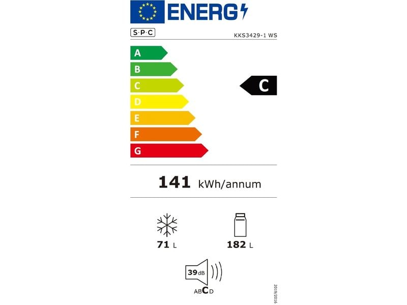 SPC Kühl-Gefrierkombination KKS3429-1 Rechts/Wechselbar