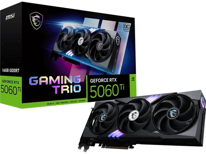 MSI Grafikkarte GeForce RTX 5060 TI 16G GAMING TRIO OC