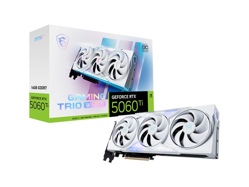 MSI Grafikkarte GeForce RTX 5060 TI 16G GAMING TRIO OC WEISS