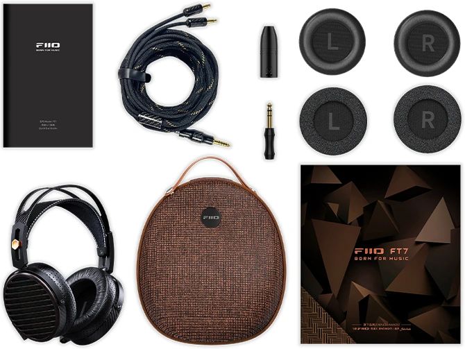 FiiO FT7 Offener Magnetostat-Kopfhörer Schwarz