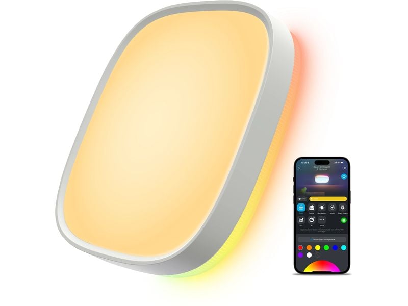 Govee Deckenleuchte 30 cm, 24 W, 2400 lm, RGBWW + RGBIC