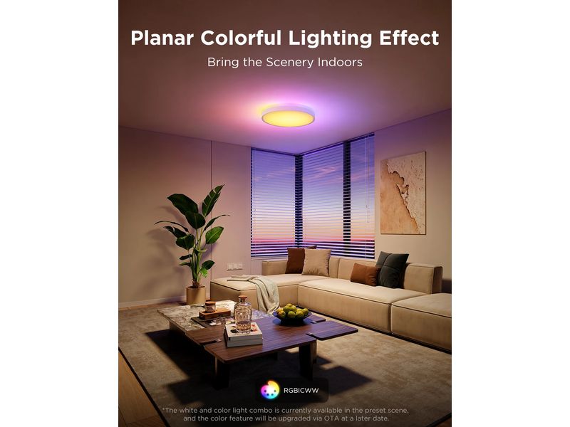 Govee Deckenleuchte 38 cm, 24 W, 3500 lm, RGBIC + WW