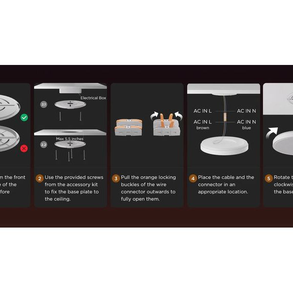 Govee Deckenleuchte 38 cm, 24 W, 3500 lm, RGBIC + WW