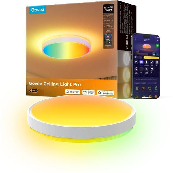 Govee Deckenleuchte 38 cm, 24 W, 3500 lm, RGBIC + WW