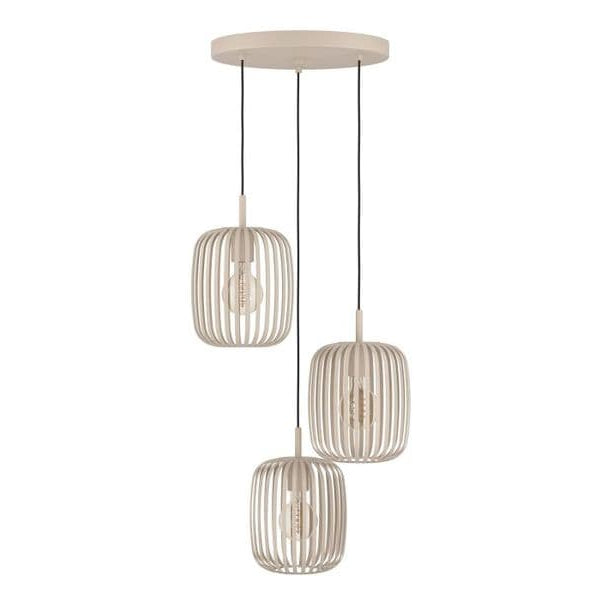 EGLO Leuchten Pendelleuchte ROMAZZINA beige exkl. E27 3x40W