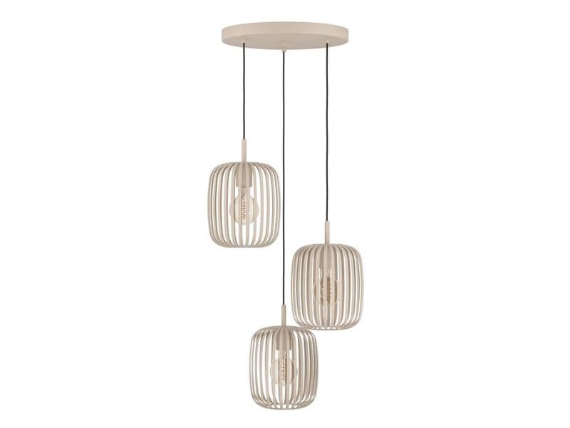 EGLO Leuchten Pendelleuchte ROMAZZINA beige exkl. E27 3x40W