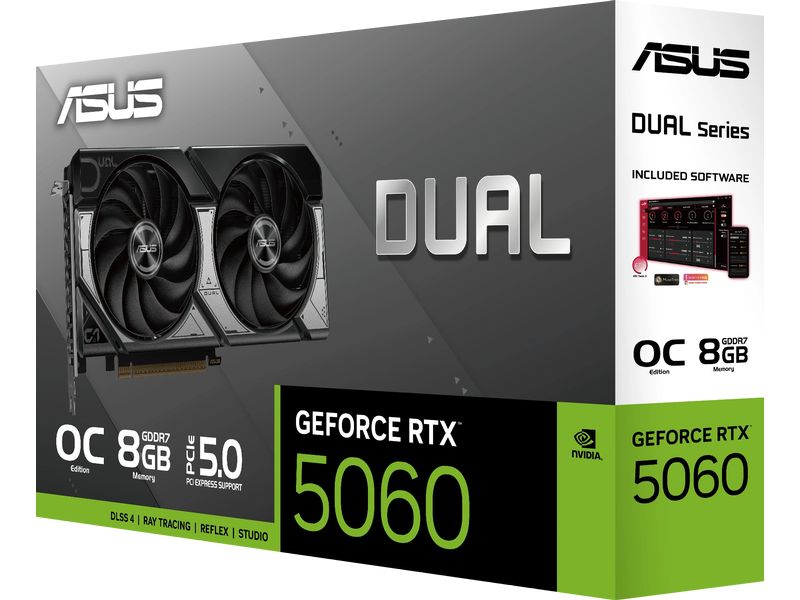 ASUS Grafikkarte Dual GeForce RTX 5060 8 GB OC Edition