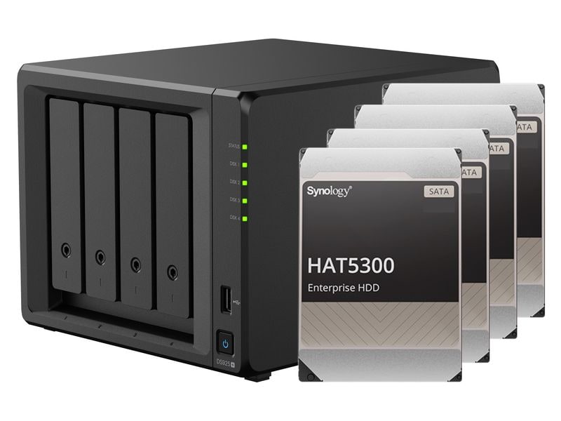 Synology NAS Diskstation DS925+ 4-bay Synology Enterprise HDD 16 TB