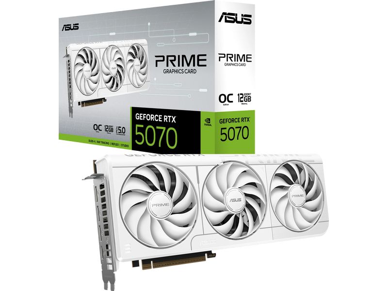 ASUS Grafikkarte PRIME GeForce RTX 5070 12 GB White OC Edition