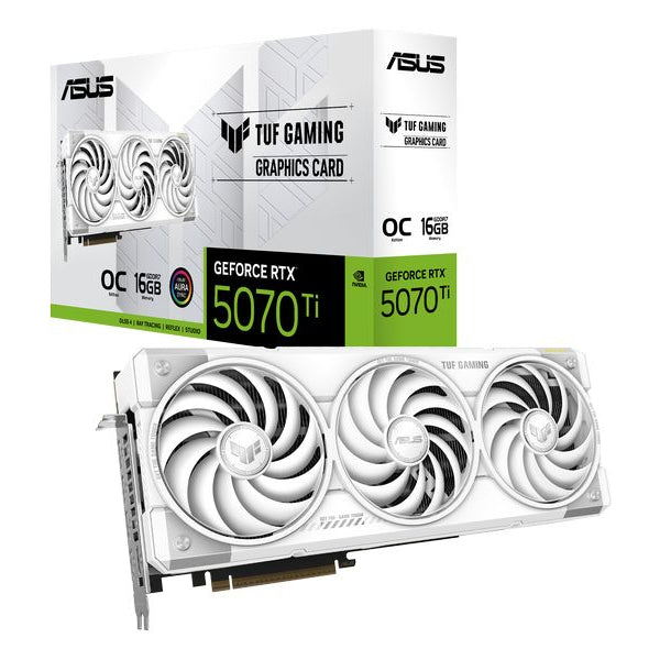 ASUS Grafikkarte TUF Gaming GeForce RTX 5070 Ti White OC Edition
