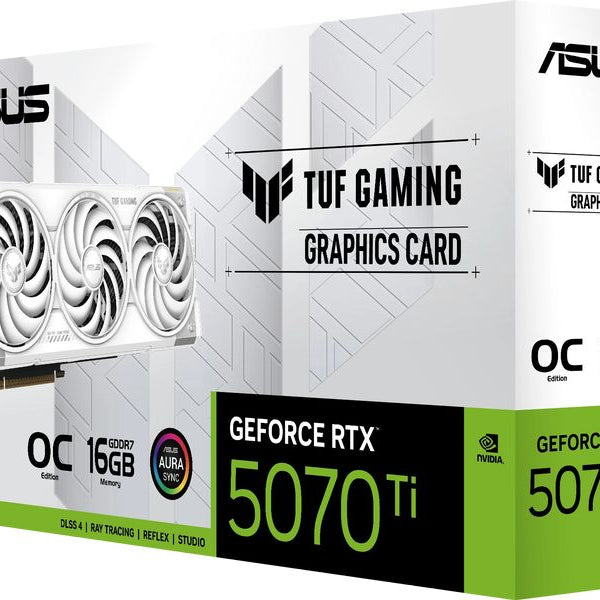 ASUS Grafikkarte TUF Gaming GeForce RTX 5070 Ti White OC Edition