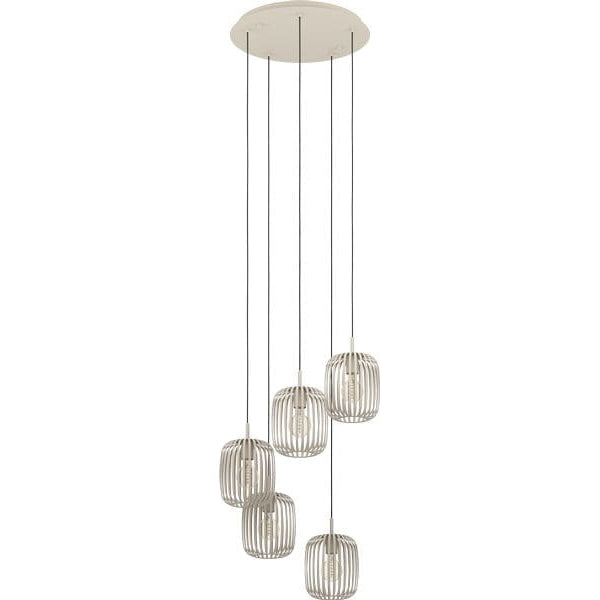 EGLO Leuchten Pendelleuchte ROMAZZINA beige exkl. E27 5x40W