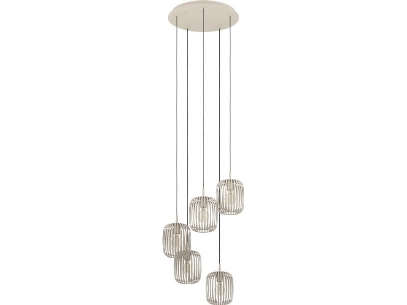 EGLO Leuchten Pendelleuchte ROMAZZINA beige exkl. E27 5x40W