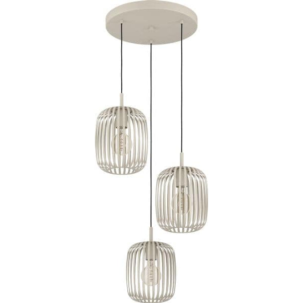 EGLO Leuchten Pendelleuchte ROMAZZINA beige exkl. E27 3x40W