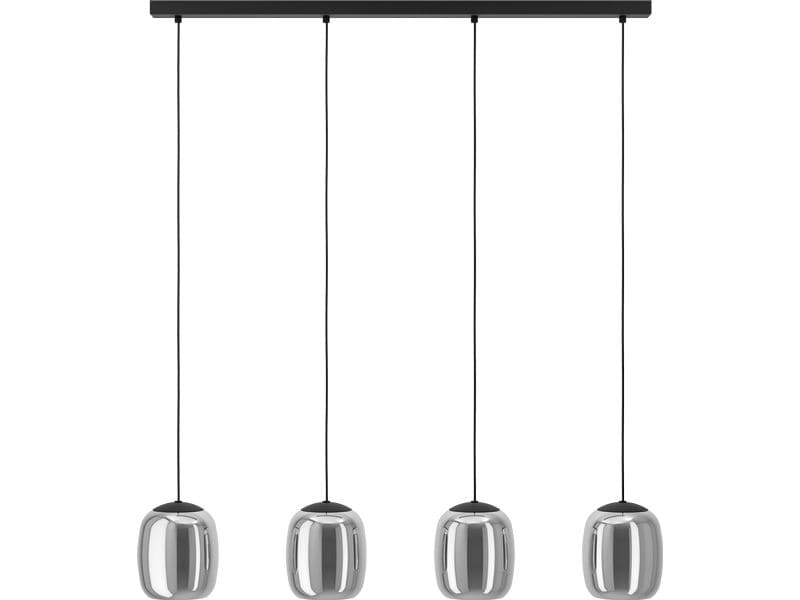 EGLO Leuchten Pendelleuchte CIAMPINO schwarz exkl. E27 4x28W