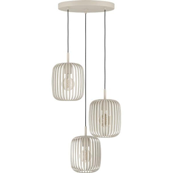 EGLO Leuchten Pendelleuchte ROMAZZINA beige exkl. E27 3x40W
