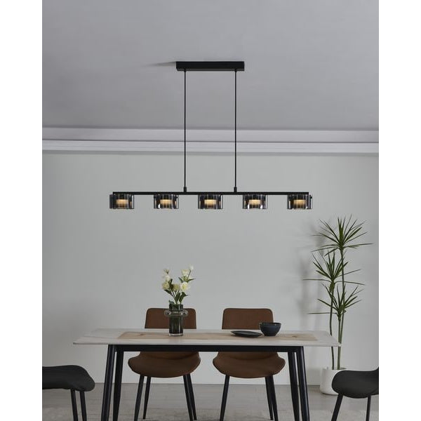 EGLO Leuchten LED-Pendelleuchte COPILLOS LED 5 x 5.4W 3000K Silber