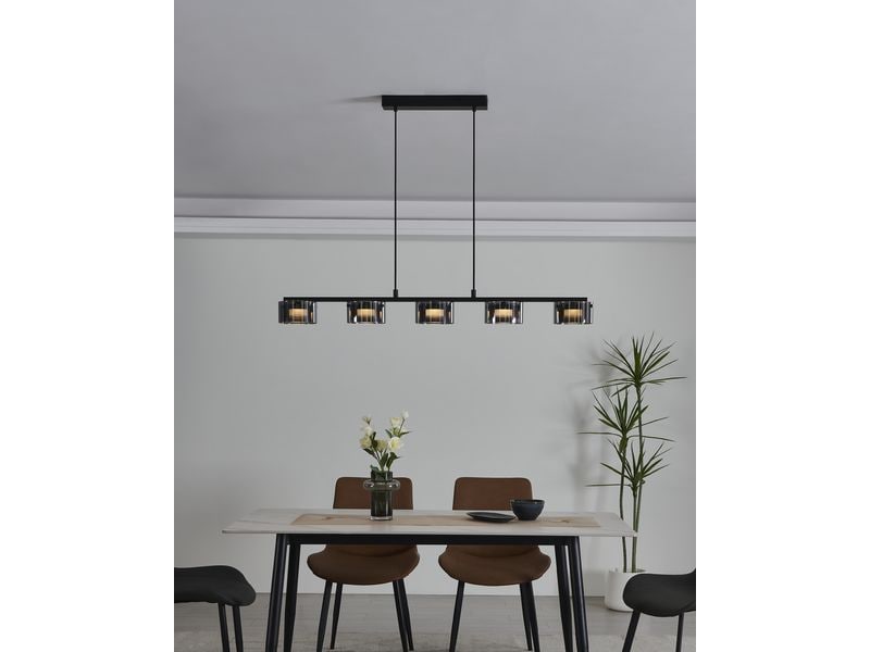 EGLO Leuchten LED-Pendelleuchte COPILLOS LED 5 x 5.4W 3000K Silber