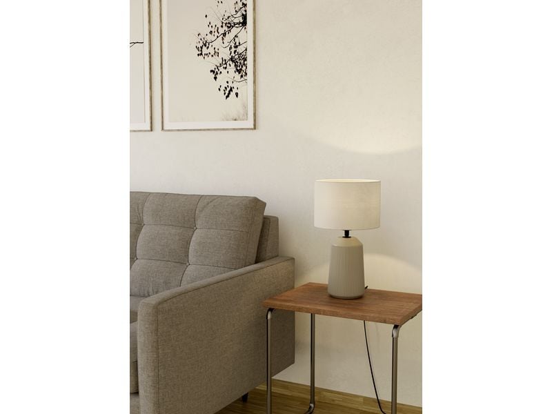 EGLO Leuchten Tischleuchte CAPALBIO beige exkl. E27 1x40W