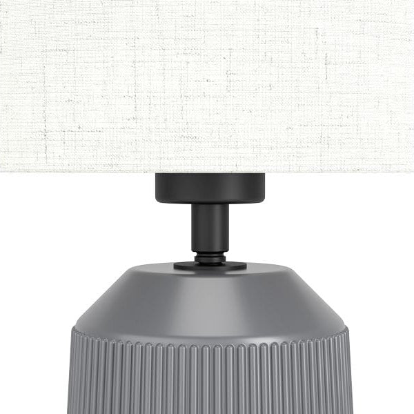 EGLO Leuchten Tischleuchte CAPALBIO grau exkl. E27 1x40W