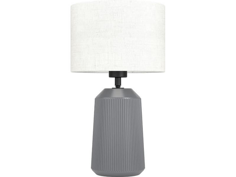 EGLO Leuchten Tischleuchte CAPALBIO grau exkl. E27 1x40W