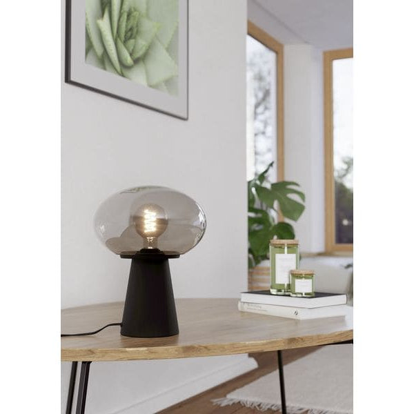 EGLO Leuchten Tischleuchte MADONNINA gross, schwarz exkl. E27 1x40W