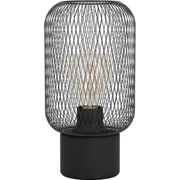 EGLO Leuchten Tischleuchte WRINGTON schwarz exkl. E27 1x60W