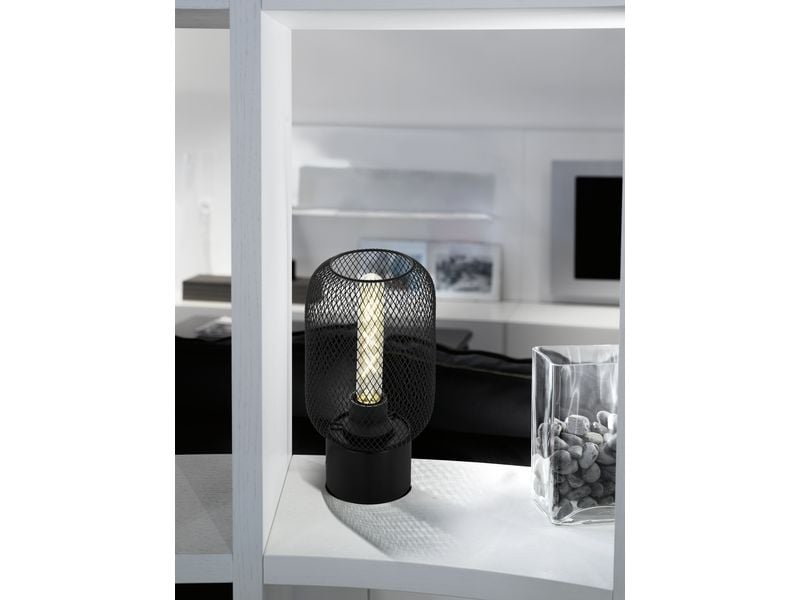 EGLO Leuchten Tischleuchte WRINGTON schwarz exkl. E27 1x60W