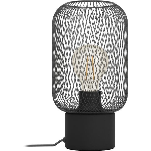 EGLO Leuchten Tischleuchte WRINGTON schwarz exkl. E27 1x60W