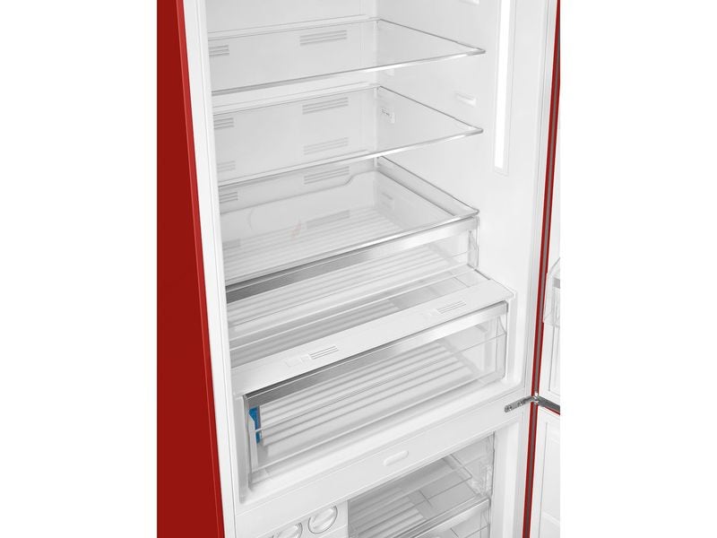 SMEG Kühl-Gefrierkombination FAB38RRD6 Rot, Rechts