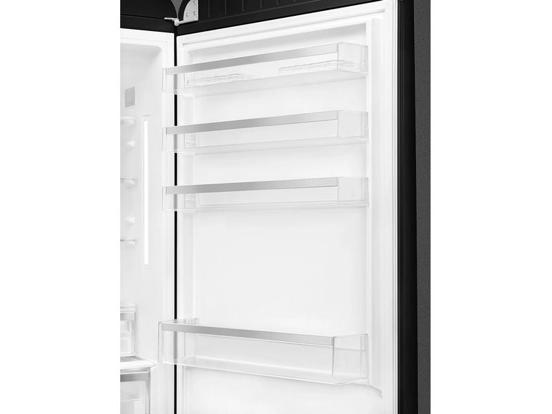 SMEG Kühl-Gefrierkombination FAB38RBL6 Schwarz, Rechts