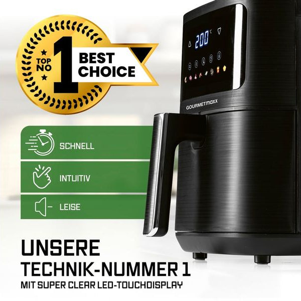 GOURMETmaxx Heissluft-Fritteuse AirGenius S 4.5 l
