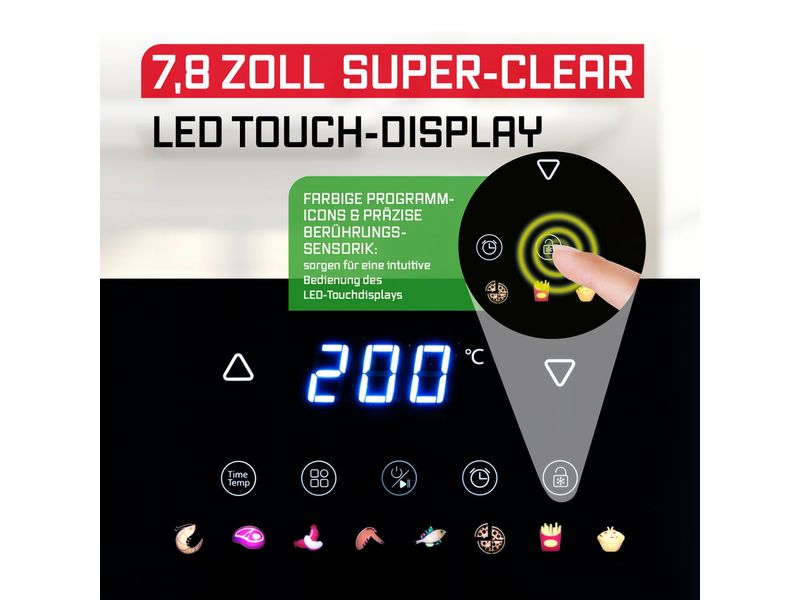 GOURMETmaxx Heissluft-Fritteuse AirGenius S 4.5 l