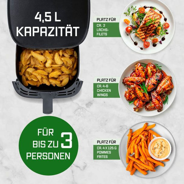 GOURMETmaxx Heissluft-Fritteuse AirGenius S 4.5 l
