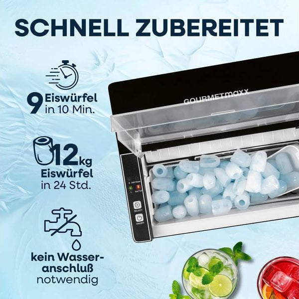 GOURMETmaxx Eiswürfelmaschine 12 kg/24h