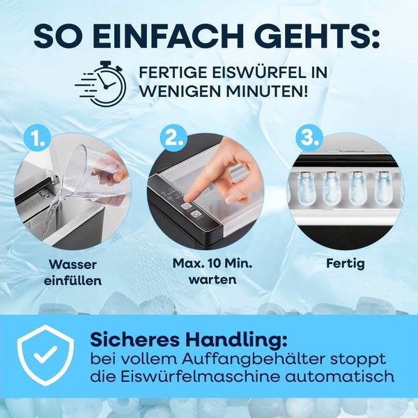 GOURMETmaxx Eiswürfelmaschine 12 kg/24h