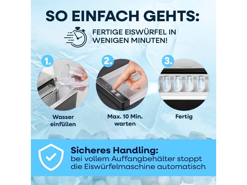 GOURMETmaxx Eiswürfelmaschine 12 kg/24h