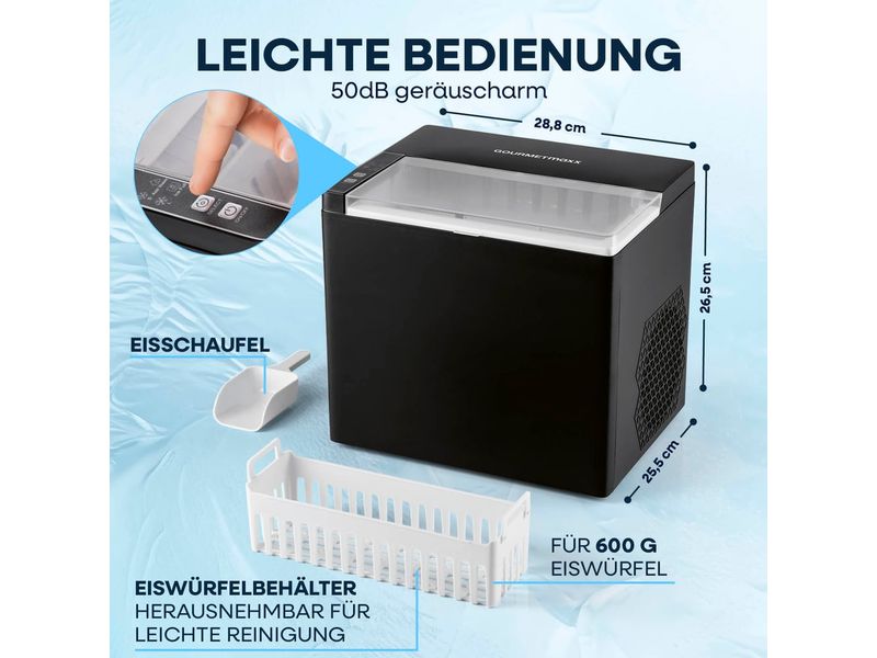 GOURMETmaxx Eiswürfelmaschine 12 kg/24h