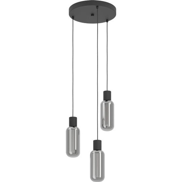 EGLO Leuchten Pendelleuchte MAIONE schwarz E27