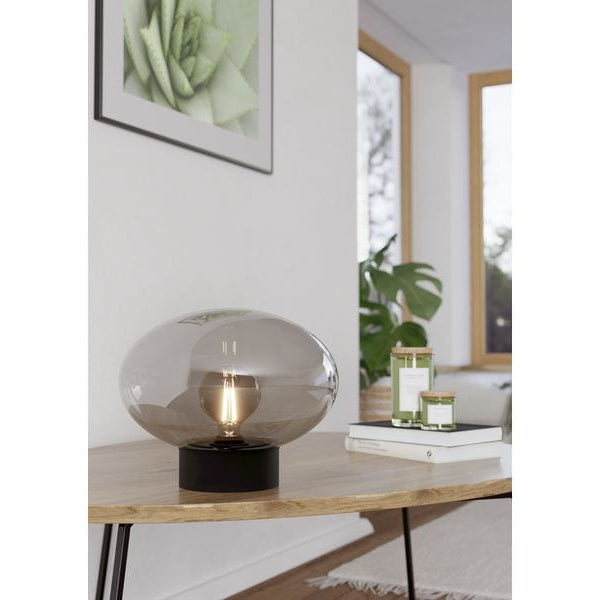 EGLO Leuchten Tischleuchte MADONNINA schwarz exkl. E27 1x40W