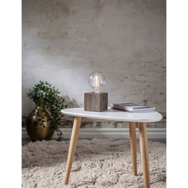 Star Trading Lampenhalter KUB E27 Braun/Natur