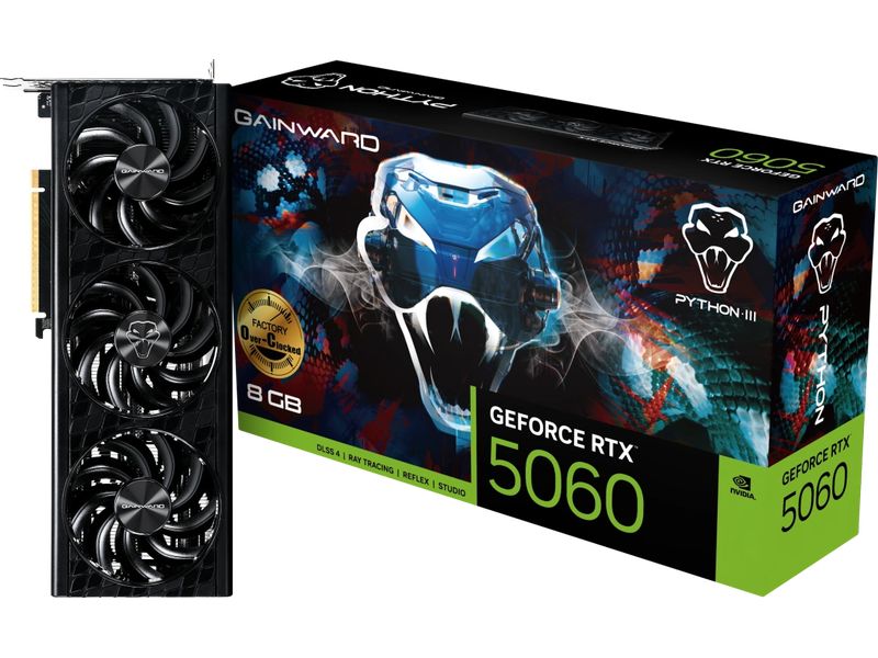 Gainward Grafikkarte GeForce RTX 5060 Python III OC