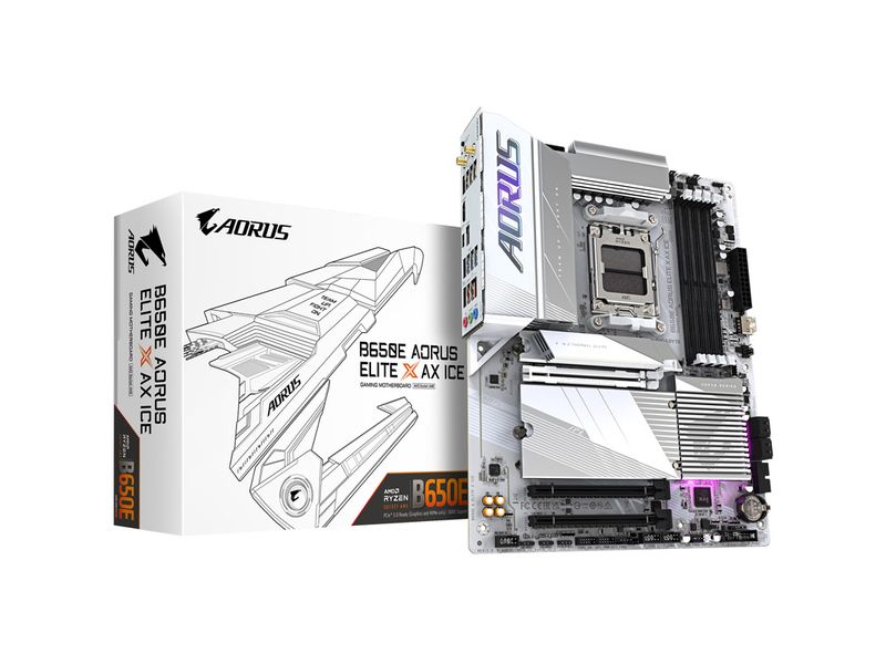 Gigabyte Mainboard B650E Aorus Elite X AX ICE