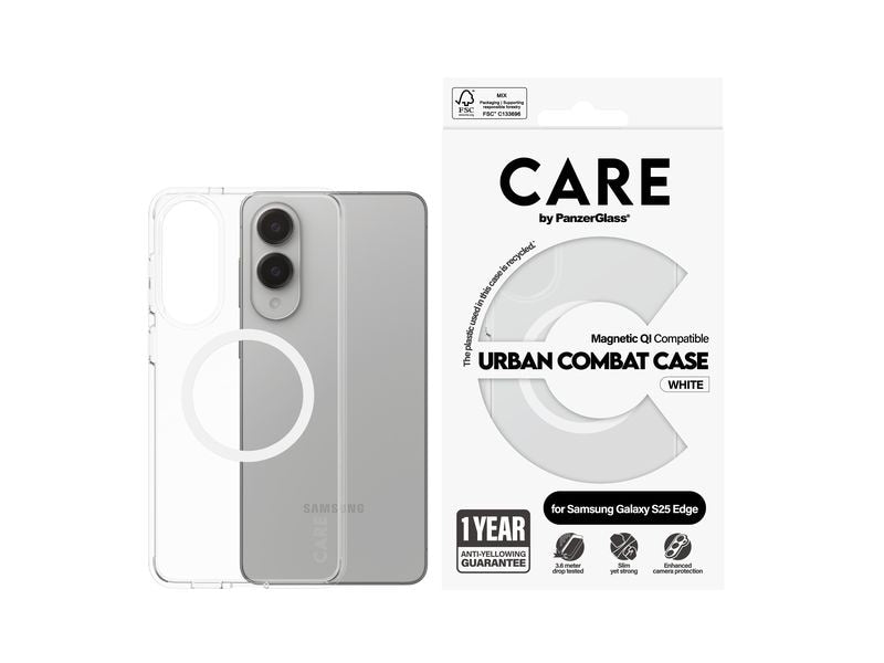 CARE Back Cover Flagship Urban Combat Transparent/Weiss