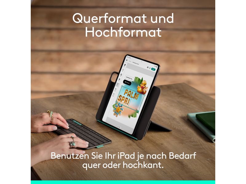 Logitech Tablet Tastatur Cover Flip Folio iPad Pro & Air11