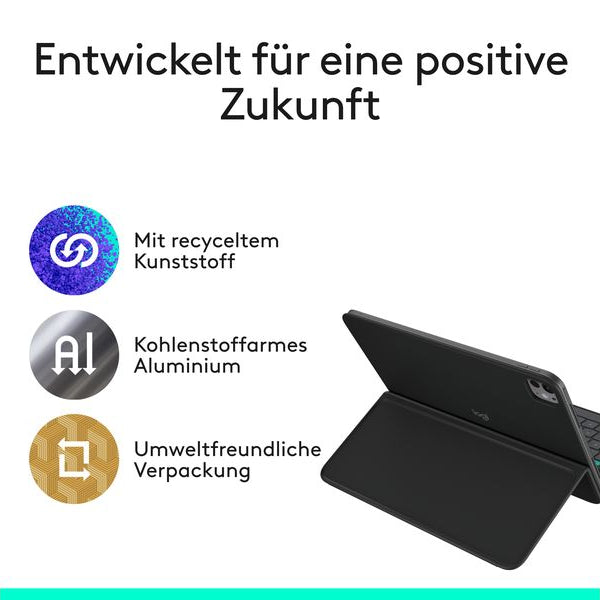 Logitech Tablet Tastatur Cover Flip Folio iPad Pro & Air11