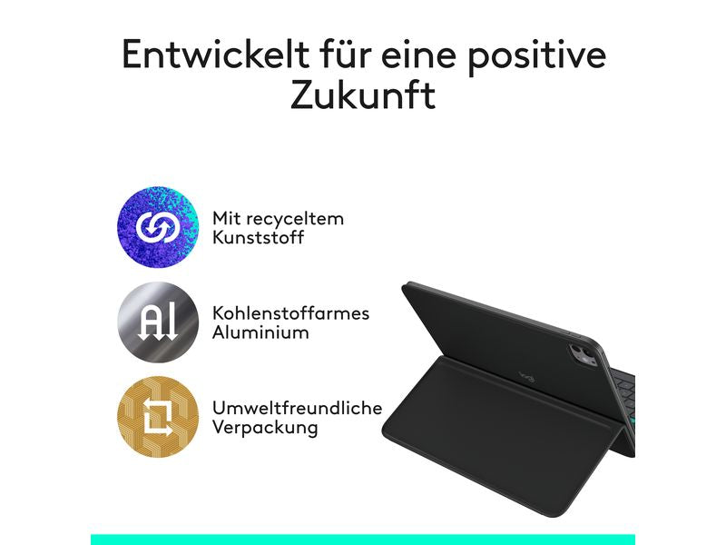 Logitech Tablet Tastatur Cover Flip Folio iPad Pro & Air11