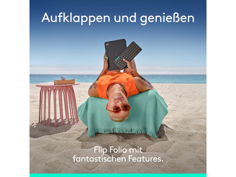 Logitech Tablet Tastatur Cover Flip Folio iPad Pro & Air11