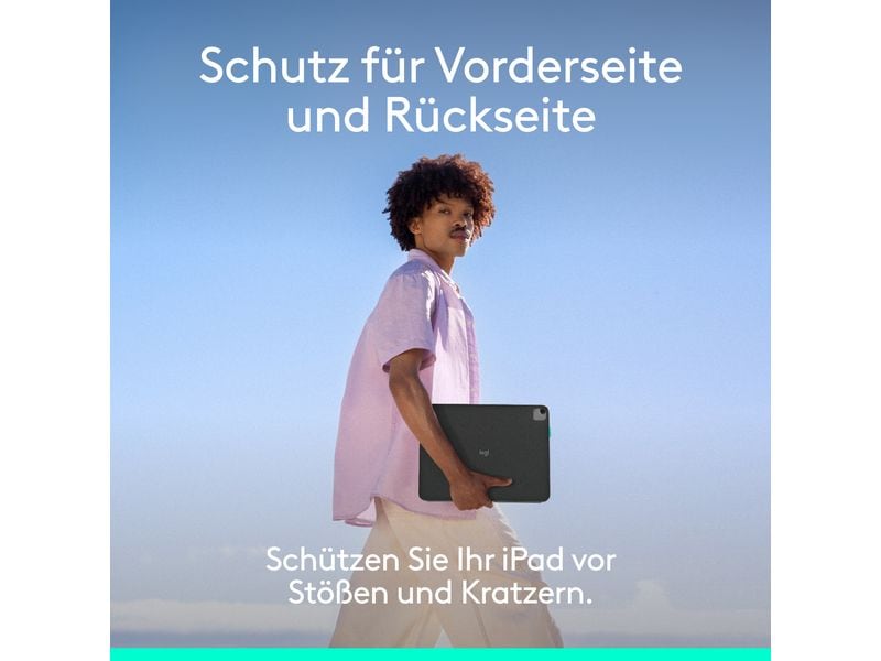 Logitech Tablet Tastatur Cover Flip Folio iPad Pro & Air13