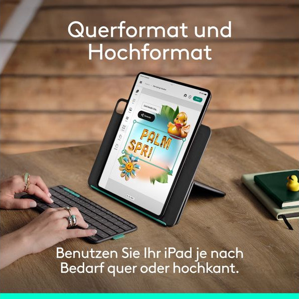 Logitech Tablet Tastatur Cover Flip Folio iPad Pro & Air13